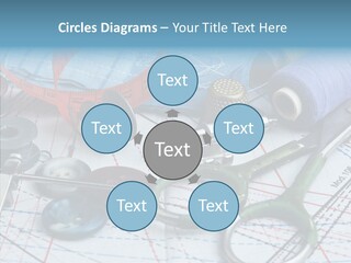 Orange Embroidery Tailoring PowerPoint Template