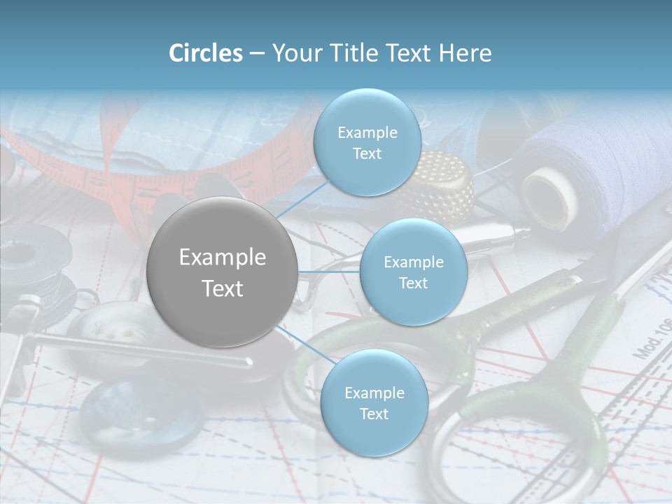 Orange Embroidery Tailoring PowerPoint Template