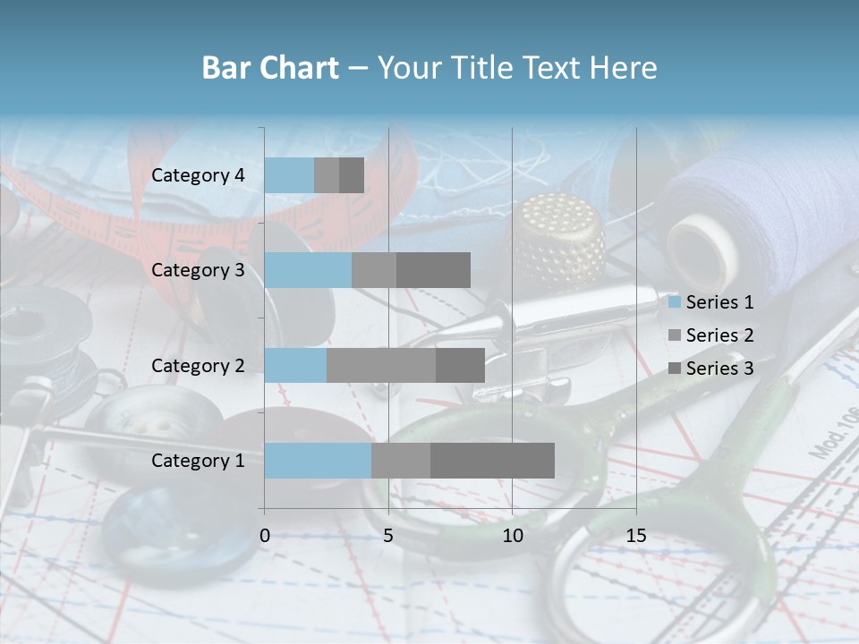 Orange Embroidery Tailoring PowerPoint Template