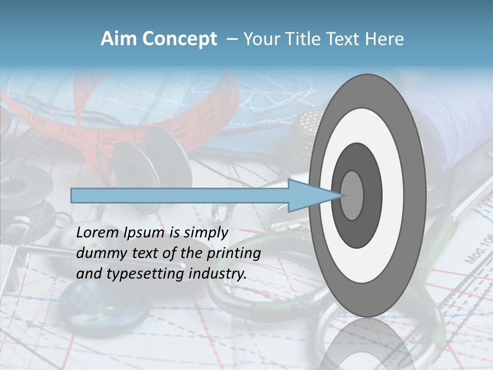 Orange Embroidery Tailoring PowerPoint Template