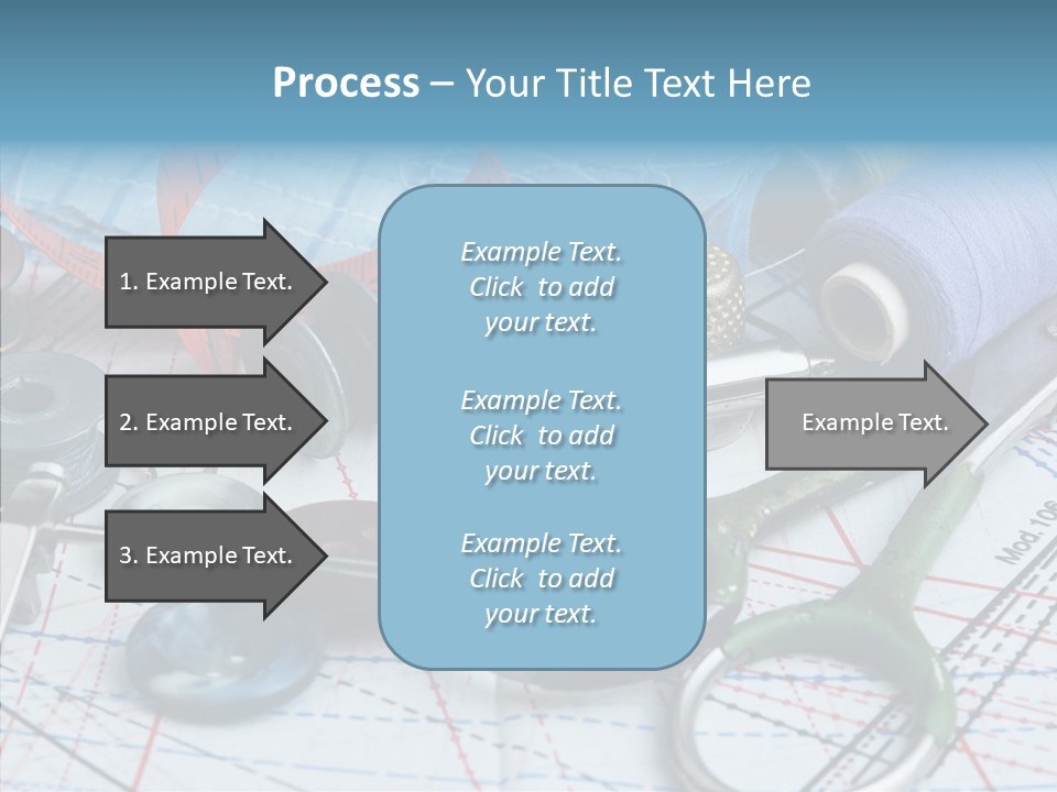 Orange Embroidery Tailoring PowerPoint Template