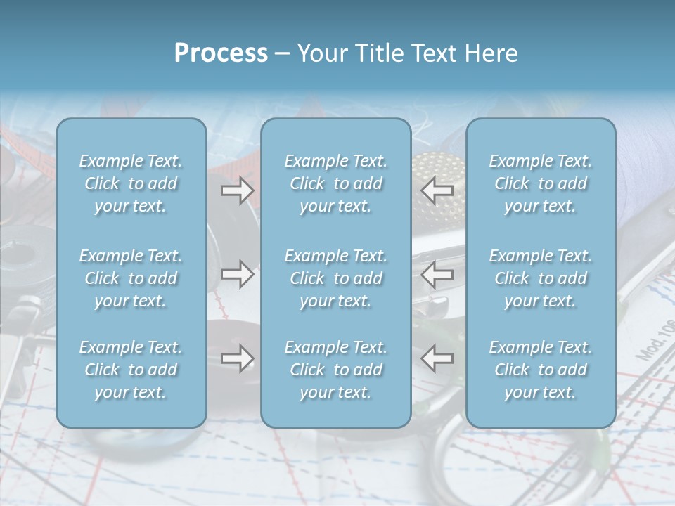 Orange Embroidery Tailoring PowerPoint Template