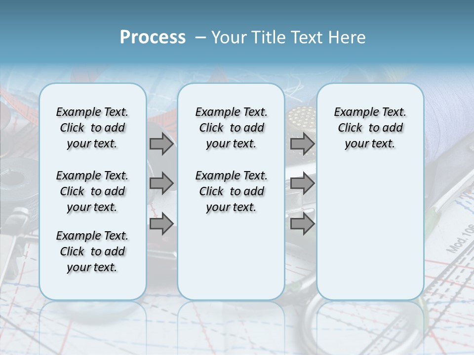 Orange Embroidery Tailoring PowerPoint Template