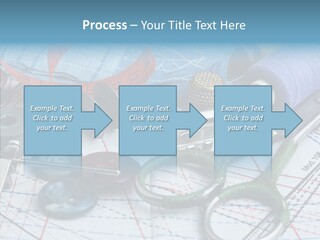 Orange Embroidery Tailoring PowerPoint Template