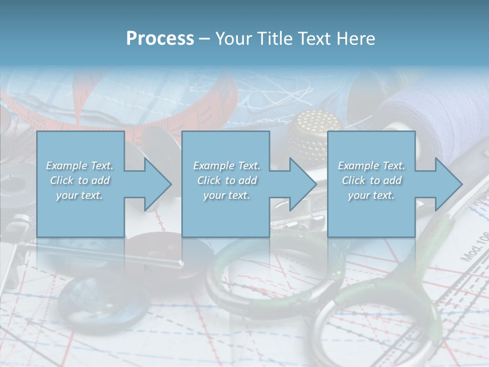 Orange Embroidery Tailoring PowerPoint Template