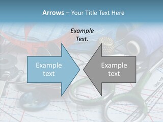 Orange Embroidery Tailoring PowerPoint Template