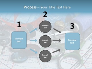 Orange Embroidery Tailoring PowerPoint Template
