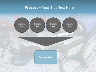 Orange Embroidery Tailoring PowerPoint Template