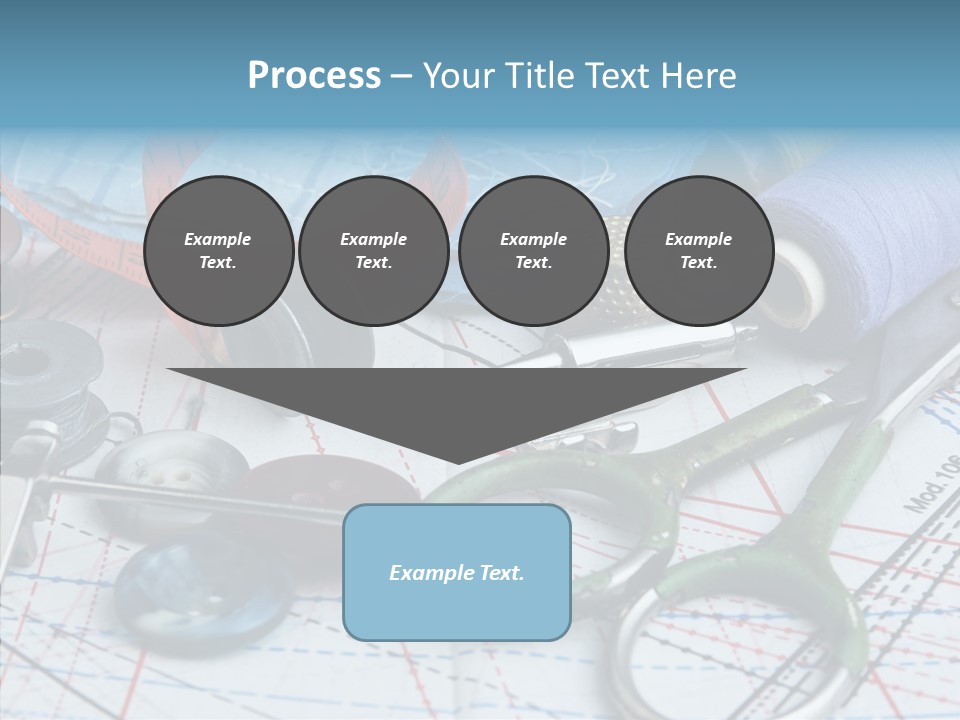 Orange Embroidery Tailoring PowerPoint Template