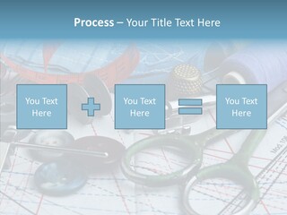 Orange Embroidery Tailoring PowerPoint Template