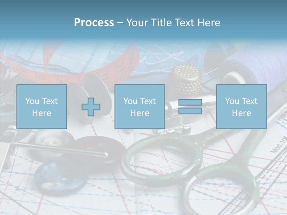 Orange Embroidery Tailoring PowerPoint Template