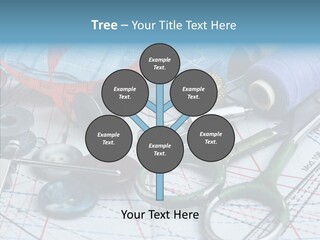 Orange Embroidery Tailoring PowerPoint Template