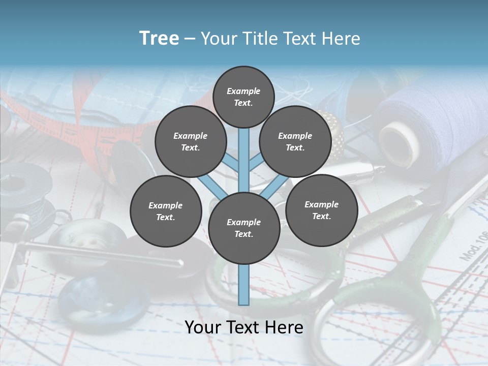 Orange Embroidery Tailoring PowerPoint Template