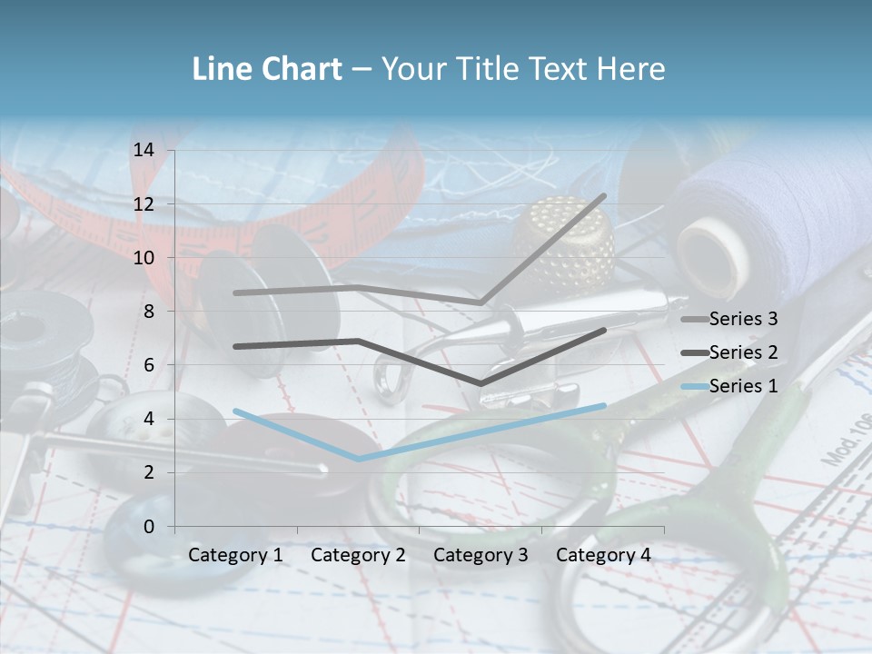 Orange Embroidery Tailoring PowerPoint Template
