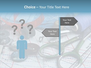 Orange Embroidery Tailoring PowerPoint Template