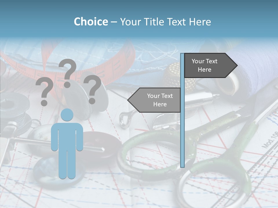 Orange Embroidery Tailoring PowerPoint Template