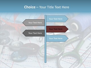 Orange Embroidery Tailoring PowerPoint Template