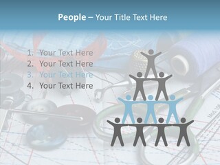 Orange Embroidery Tailoring PowerPoint Template