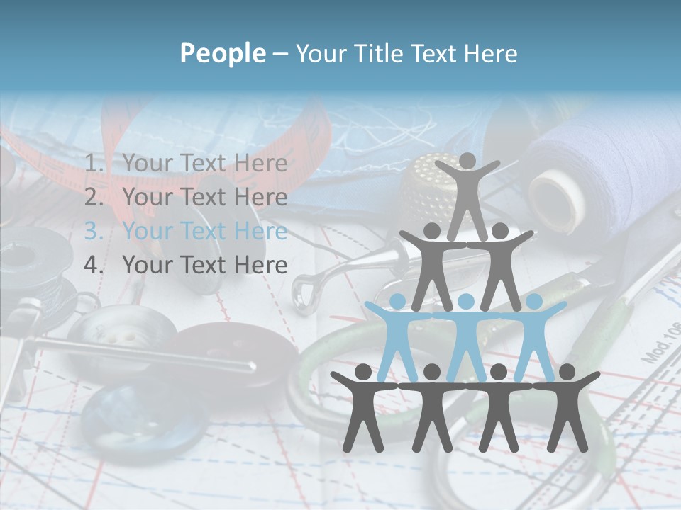 Orange Embroidery Tailoring PowerPoint Template