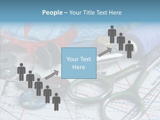 Orange Embroidery Tailoring PowerPoint Template