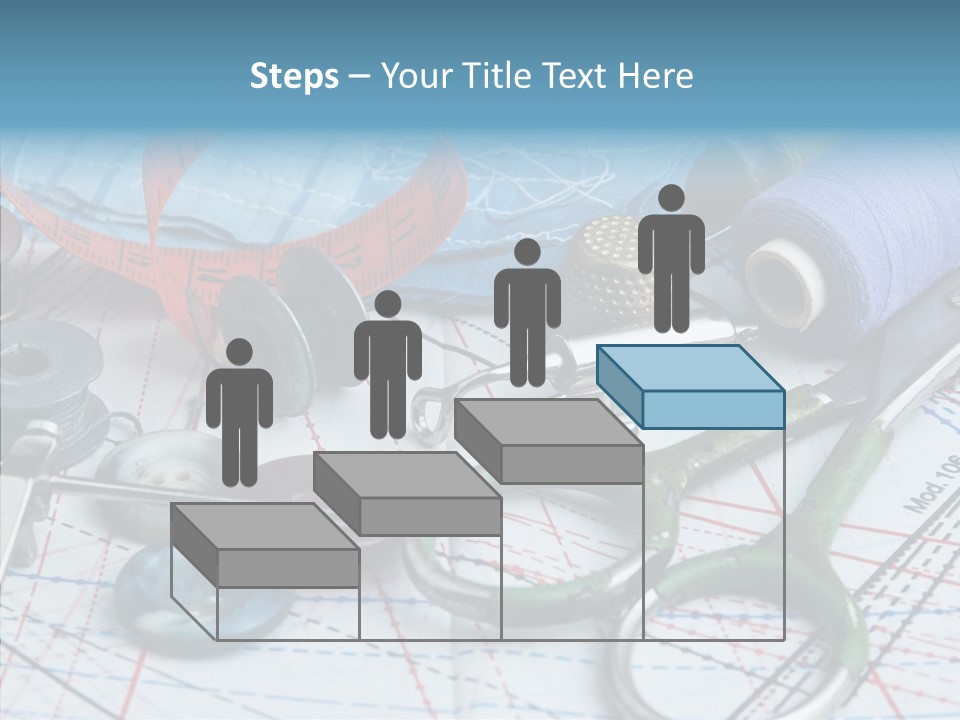 Orange Embroidery Tailoring PowerPoint Template