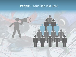 Orange Embroidery Tailoring PowerPoint Template