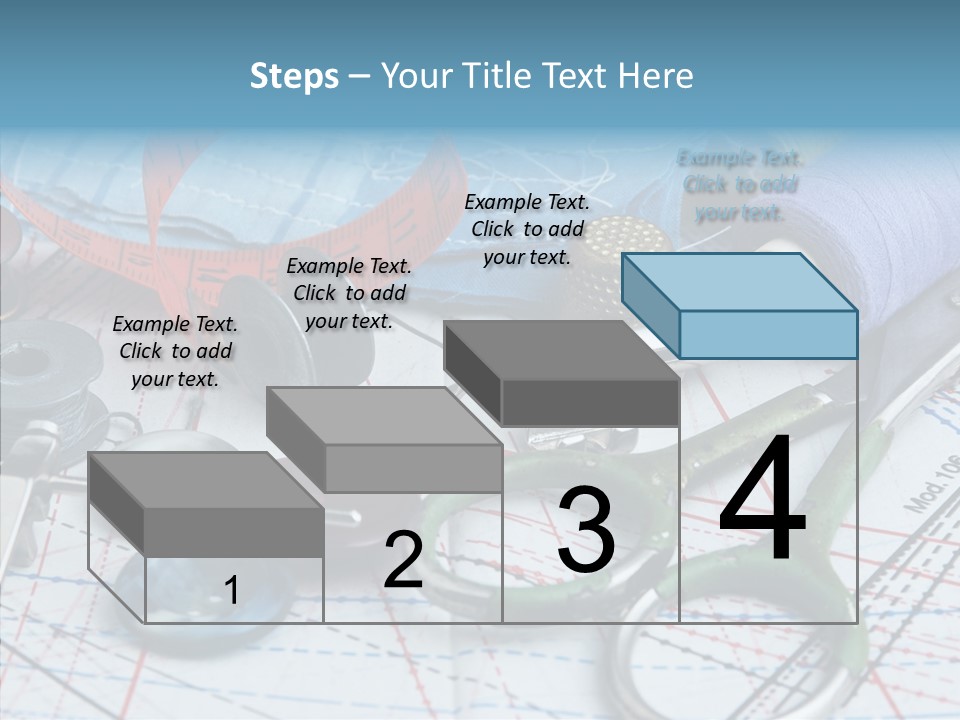 Orange Embroidery Tailoring PowerPoint Template