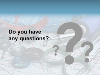 Orange Embroidery Tailoring PowerPoint Template