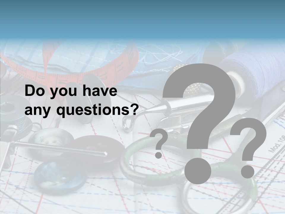 Orange Embroidery Tailoring PowerPoint Template