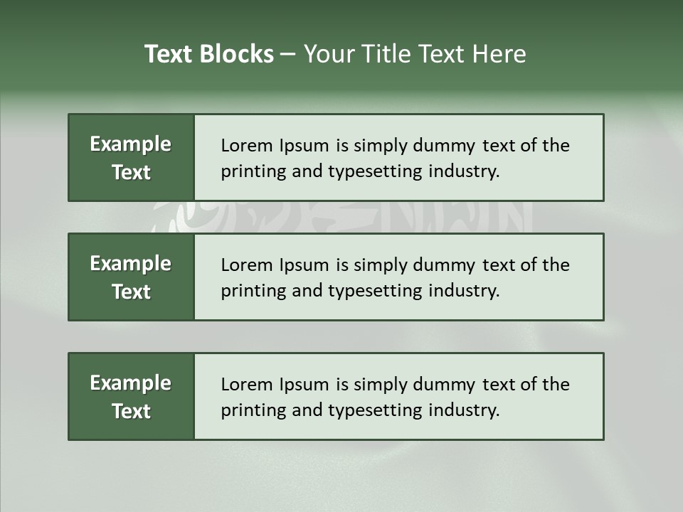 Saudi Flag Centre PowerPoint Template