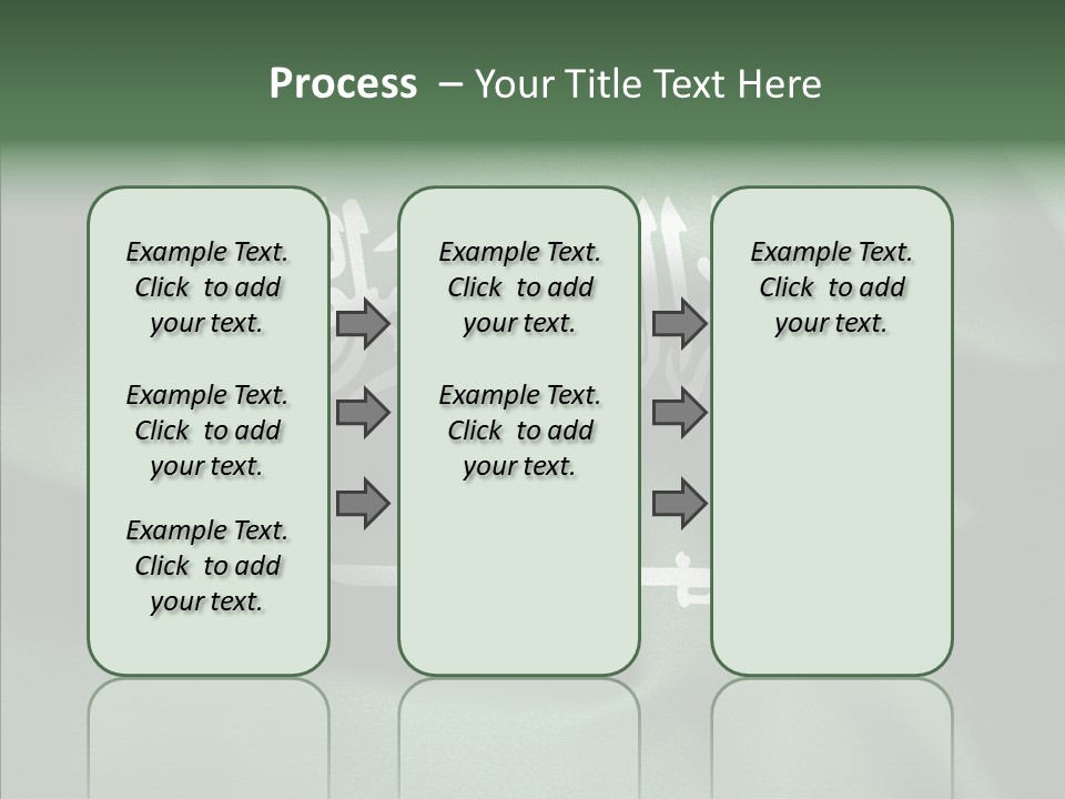 Saudi Flag Centre PowerPoint Template