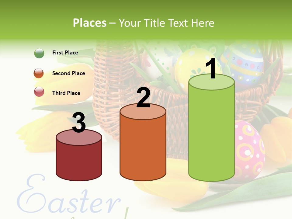 Yellow Leaf Posy PowerPoint Template