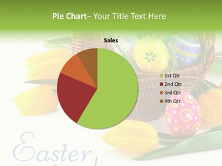 Yellow Leaf Posy PowerPoint Template
