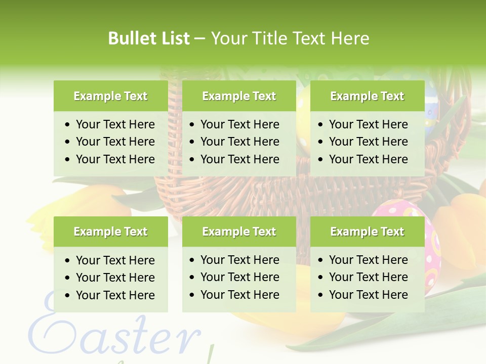 Yellow Leaf Posy PowerPoint Template