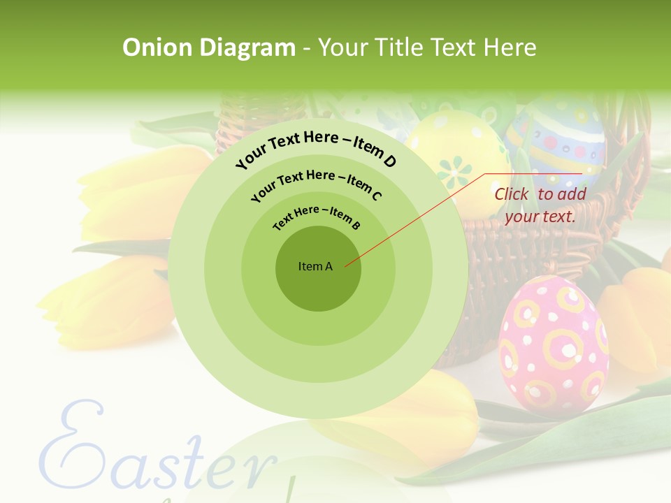 Yellow Leaf Posy PowerPoint Template