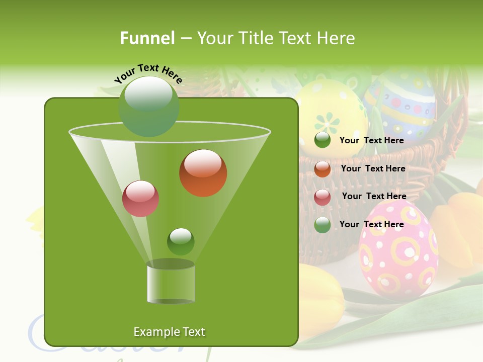 Yellow Leaf Posy PowerPoint Template