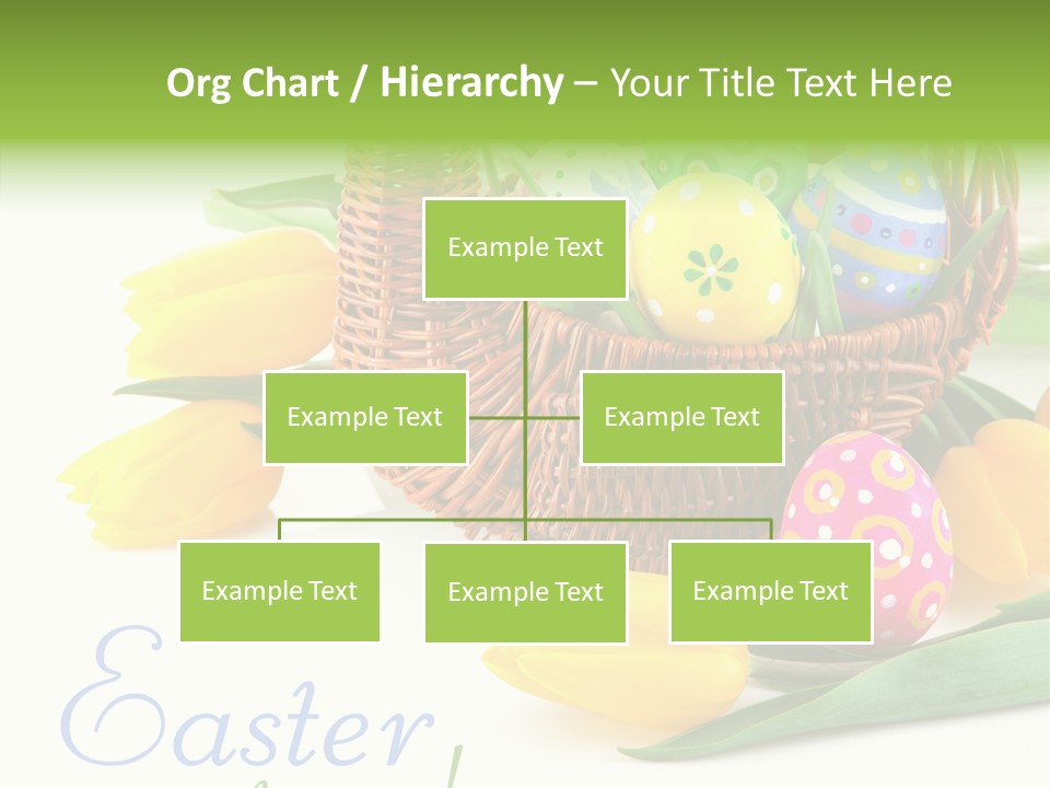 Yellow Leaf Posy PowerPoint Template