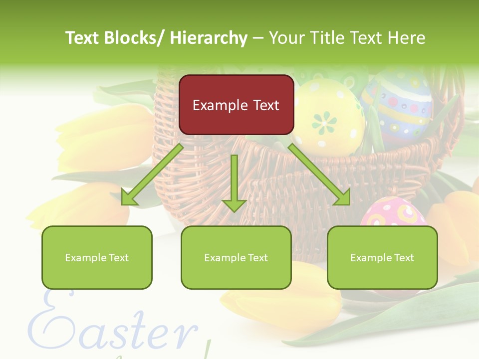 Yellow Leaf Posy PowerPoint Template