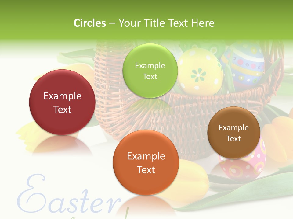 Yellow Leaf Posy PowerPoint Template