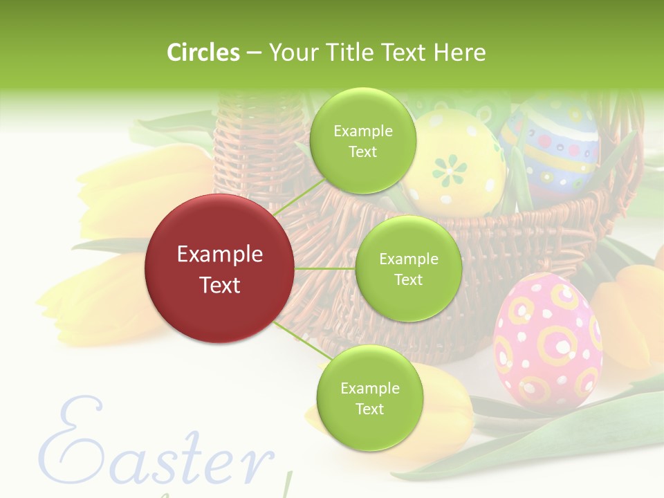 Yellow Leaf Posy PowerPoint Template