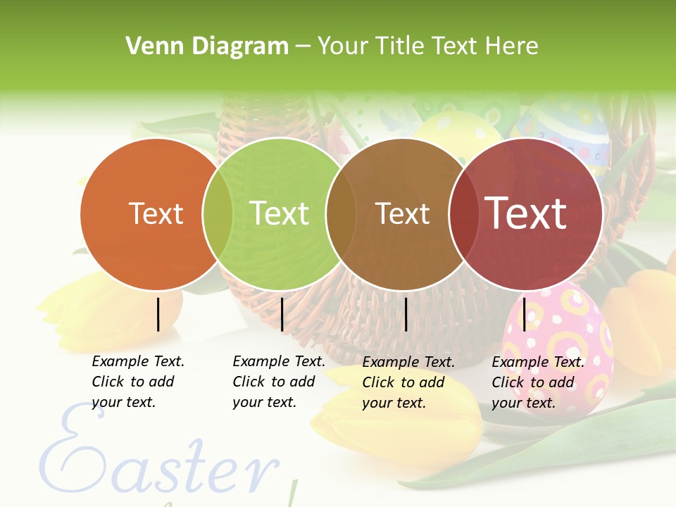 Yellow Leaf Posy PowerPoint Template