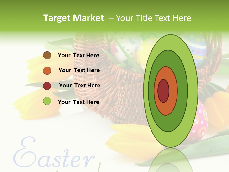 Yellow Leaf Posy PowerPoint Template