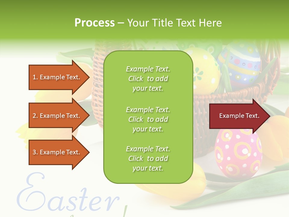 Yellow Leaf Posy PowerPoint Template
