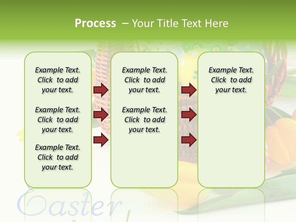 Yellow Leaf Posy PowerPoint Template
