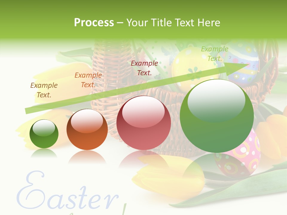 Yellow Leaf Posy PowerPoint Template