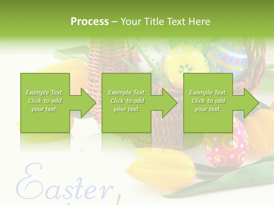 Yellow Leaf Posy PowerPoint Template