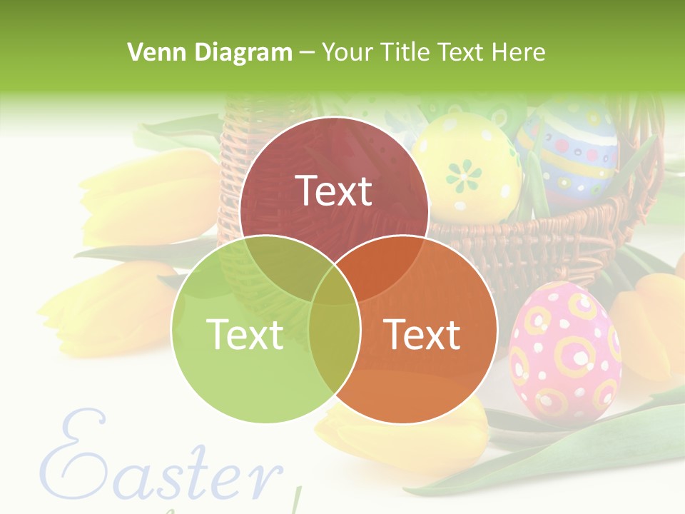 Yellow Leaf Posy PowerPoint Template