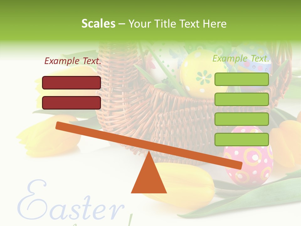 Yellow Leaf Posy PowerPoint Template