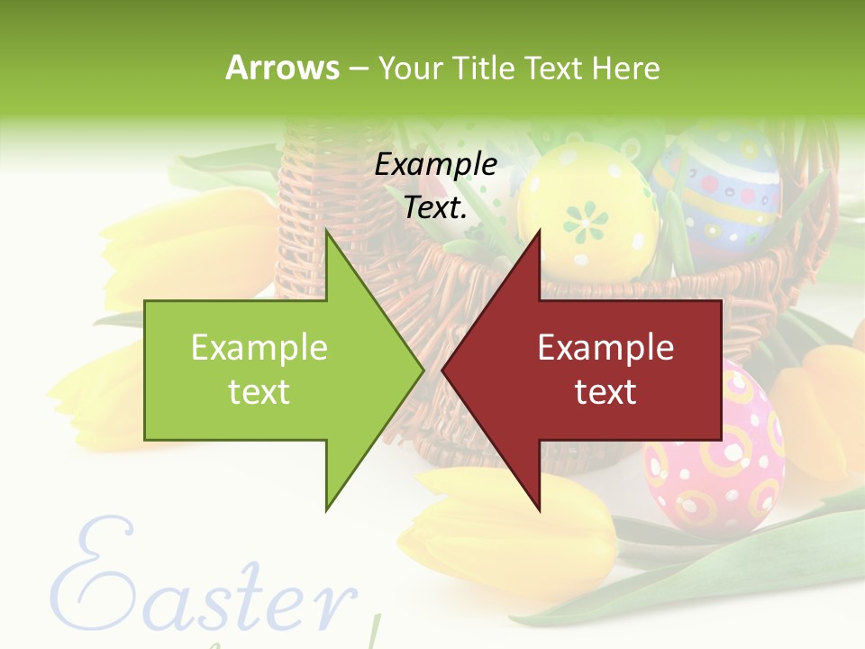Yellow Leaf Posy PowerPoint Template