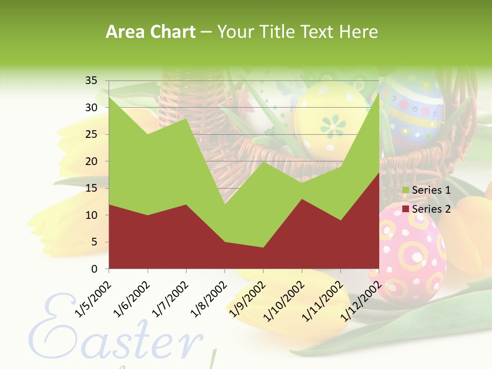 Yellow Leaf Posy PowerPoint Template